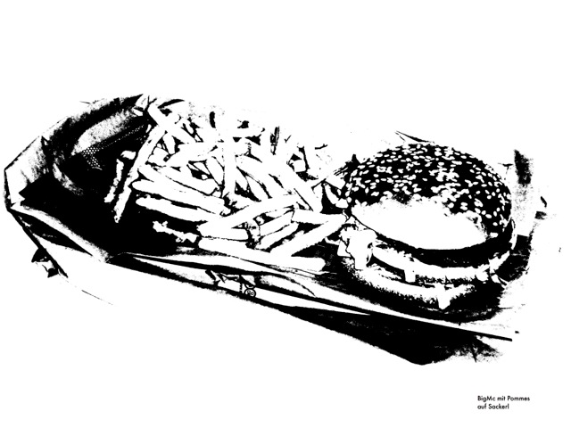 Titel:  BigMc mit Pommes auf Sackerl
                         Werknummer:  -150
                         Auflage: 5	